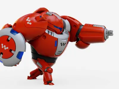 BATTLE DROID OMNIOUS-B  RIGGED 3D model