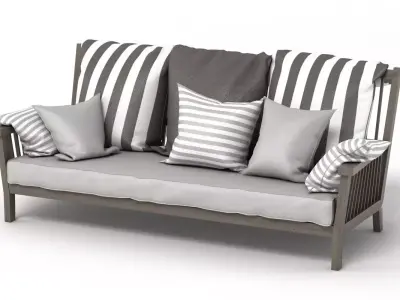 Gervasoni Gray Bench 3D model