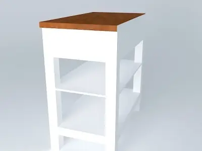 Light table with two drawers Free 3D model
