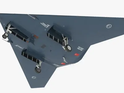  TAI Anka-3 Jet Powered Strike Drone Dark Blue 