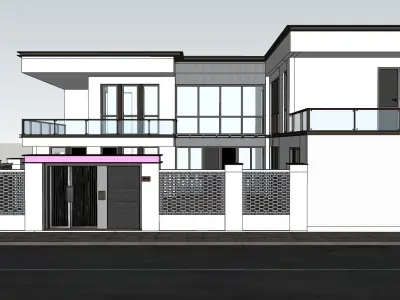 Casa Villa - 11 Modern SketchUp 3D Model 3D model