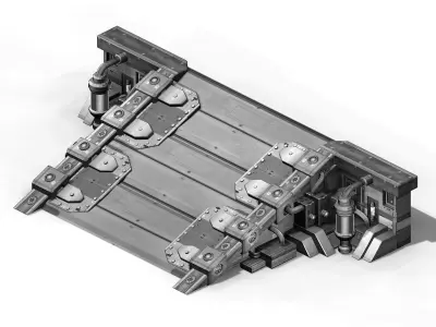 Mechanical Building - Slope 02 3D model