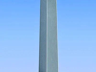 10 Architectural Buildings Low-poly 3D model