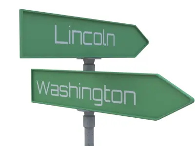Street Sign 13 3D model
