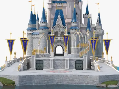  Disneyland Cinderella Castle 
