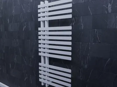 Modern Bathroom Radiator Free 3D model