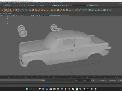 Two Door Studebaker Lark 1959 Body for 3D Print Model 3D print model