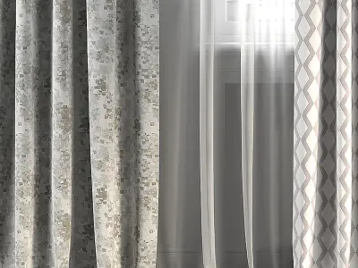 Curtain Set 240 3D model