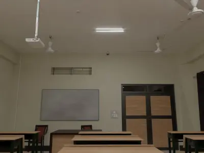 College Room Full 3d Model room 16 set of 3d models 3D model