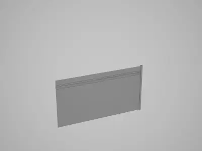 Low Poly Paladin Fence Low-poly 3D model