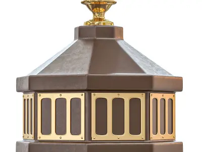 Street clock on the Dassel support 3D model