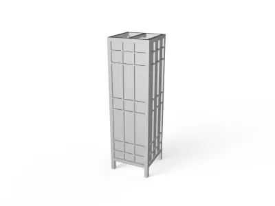 andon japanese floor lamp 3D print model