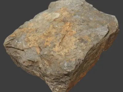 Holly Stone Low-poly 3D model