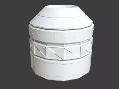 Sci Fi Object No 4567 Low Poly Free low-poly 3D model