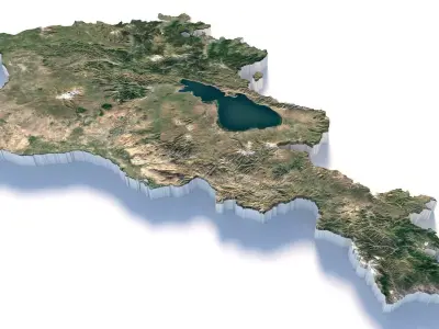 Armenia Country Terrain 3D model
