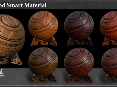 30 Wood Smart Material Vol-1- tutorial  Texture