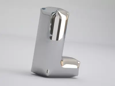 L Balloon Silver 3D model