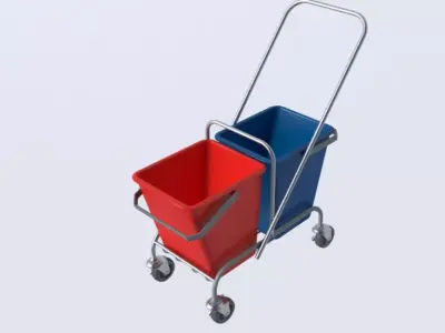 Floor Cleaning Trolley 3D model
