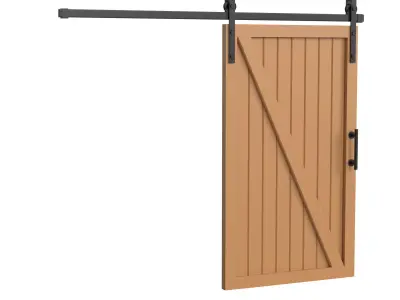 Interior Barndoors 3D model