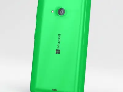 Microsoft Lumia 535 and Dual SIM Green Low-poly 3D model