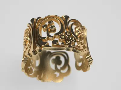 FALANGE RING 3D print model