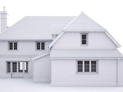 British House Borehams Yard 3D model