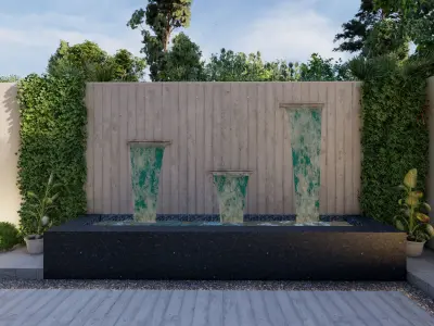 Waterbody water fountain 3D model