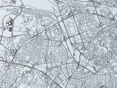 Ankara Road Network and Streets 3D model