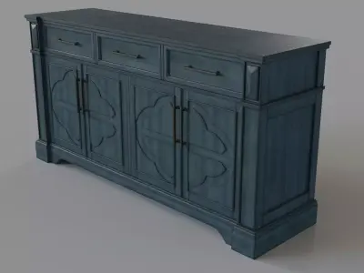 Craft And Main Accent Media Cabinet 3D model