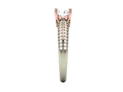 Women Ring  Render 3dm STL OBJ FBX Details 3D print model 247