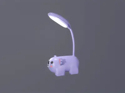 Koala Desk Lamp Cute  Low-poly 3D model