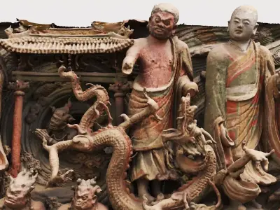 Deity Statue Sculpture17 3D model