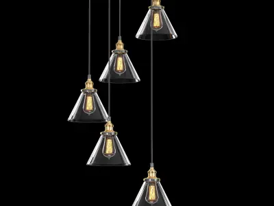 FUNNEL ROUND PENDANT 3D model