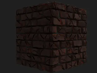 Brick Wall materials 3D model