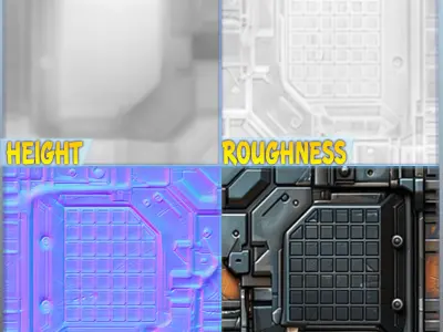 Sci-FI Seamless Texture Texture 21