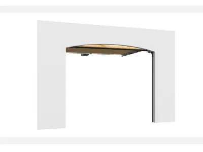 Sectional gates Hormann Motive 405 open and closed 3D model