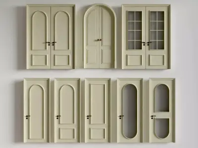 double door 3D model purchase