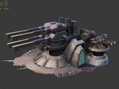 Machinery - Turret 03 3D model