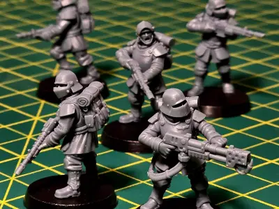 Feudal Guard - Infantry Builder 3D print model