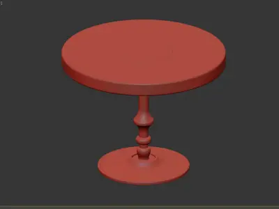 COFFEE TABLE SUE BRASS 3D model