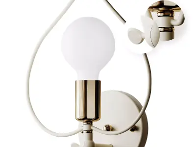 Metal Star Flower Loving Heart Wall Lamp 3D model