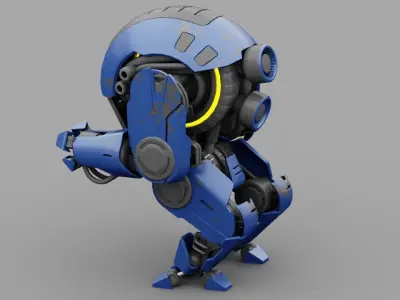 NEMO Fighter rigged character 3D model