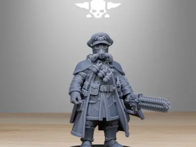 GrimGuard Frostwatch Officer 3D print model