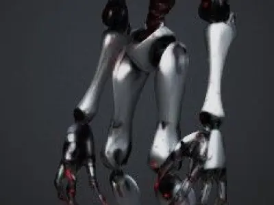 Scary robot 3D model