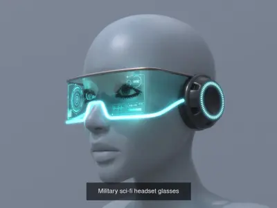 Sci fi glasses and helmet pack x12