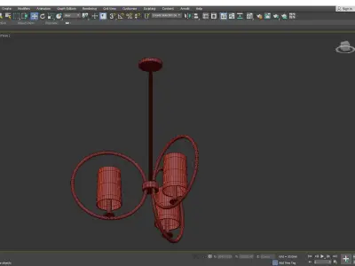 MERIDIAN CHANDELIER Low-poly 3D model