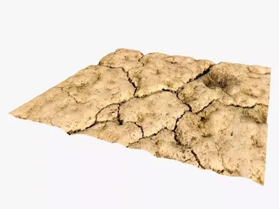 Landscape Terrain Pack 12 Models Stone Desert Outdoor Base 