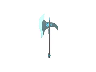 Low Poly Axe 010 Low-poly 3D model