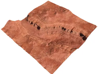 Canyon valley 3D model