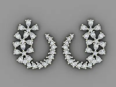 Earring 02 3D print model
